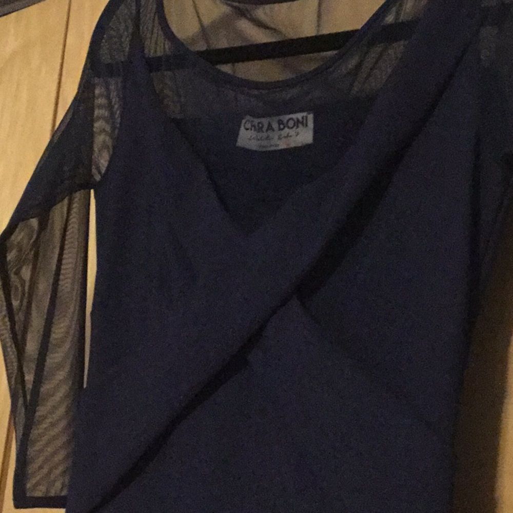 Chiara Boni Mesh Panel Ponte Gown Alidora NWOT (Never Worn). Size 6. - Picture 4 of 10